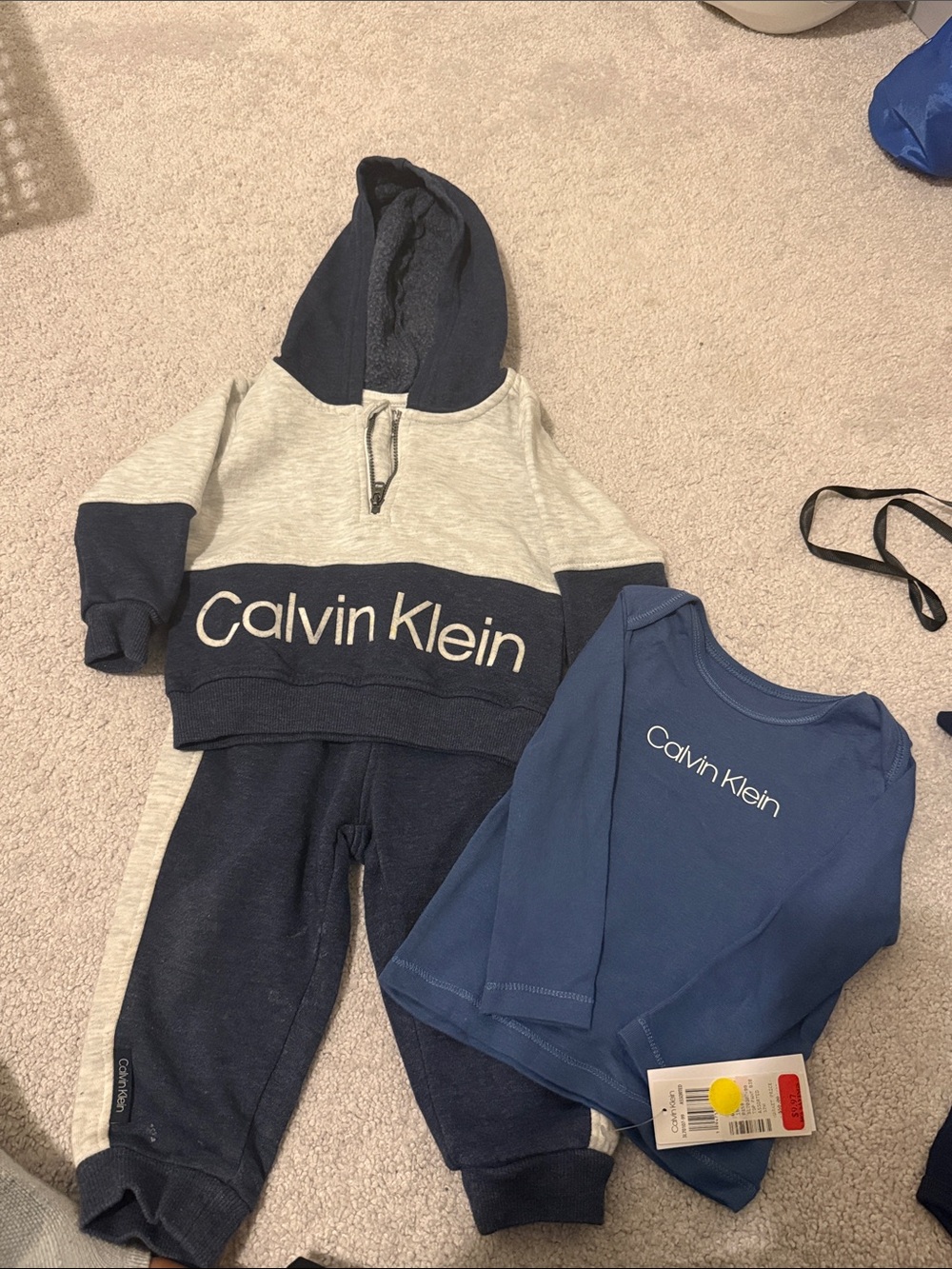 calvin klein 12m outfit set